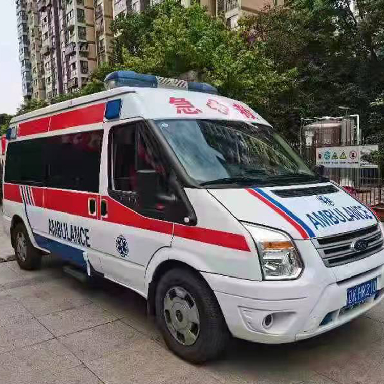 福海长途救护车护送病人返乡